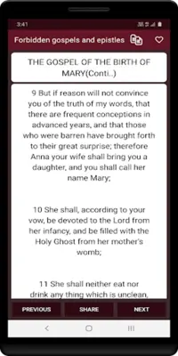 Forbidden gospels and epistles android App screenshot 0